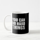 You Can Do Hard Things Shirt For Teachers Motivati コーヒーマグカップ (左)