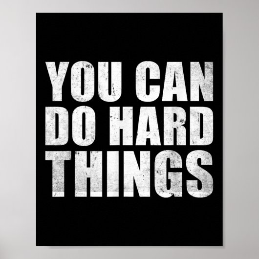 You Can Do Hard Things Shirt For Teachers Motivati ポスター (正面)
