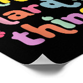 You Can Do Hard Things Teacher Back To School Moti ポスター (角)