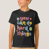 You Can Do Hard Things Teacher Back To School Moti Tシャツ (正面)
