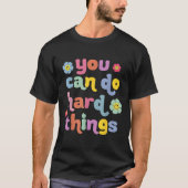 You Can Do Hard Things Teacher Back To School Moti Tシャツ (正面)