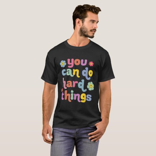 You Can Do Hard Things Teacher Back To School Moti Tシャツ (正面フル)