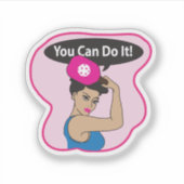 You Can Do It Pickleball (L) シール (正面)