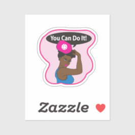 You Can Do It. Rosie Pickleball (B) シール
