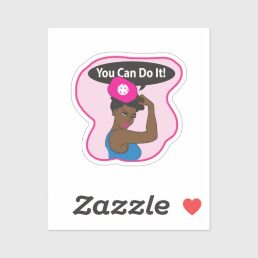 You Can Do It. Rosie Pickleball (B) シール (シート)