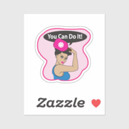 You Can Do It. Rosie Pickleball (L) シール