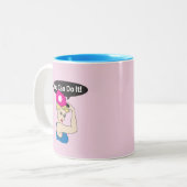 You Can Do It. Rosie Pickleball (W) ツートーンマグカップ (正面左)