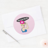 You Can Do It. Rosie Pickleball (W) ラウンドシール (封筒)