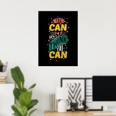You Can If You Think You Motivational Poster  ポスター (ホームオフィス)
