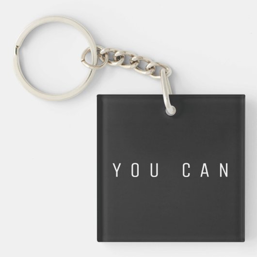 YOU CAN Motivational Acrylic Keychain キーホルダー (正面)