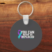 You Can Never Be Replaced Suicide Prevention Aware キーホルダー (正面)