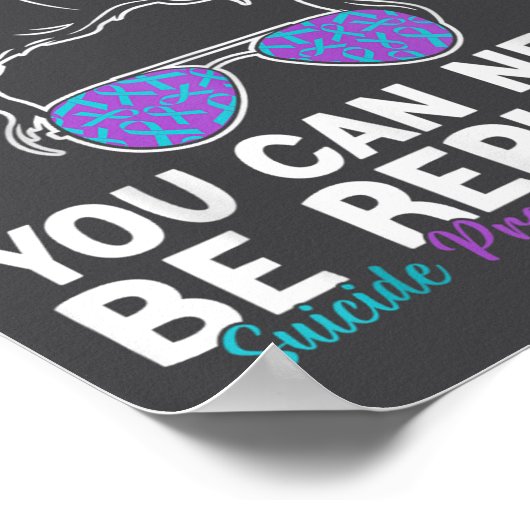 You Can Never Be Replaced Suicide Prevention Aware ポスター (角)