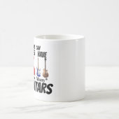 "You Can Never Have Too Many Guitars" Custom Music コーヒーマグカップ (中央)