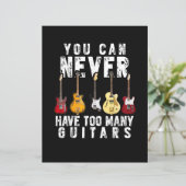 You Can Never Have Too Many Guitars Music Funny Gi (スタンド正面)