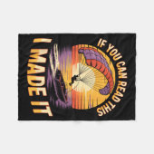 You Can Read This Parasailer Paragliding Boating P フリースブランケット (正面(横))