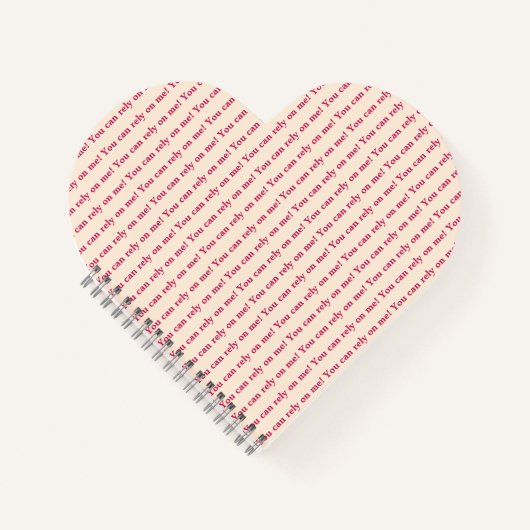 You Can Rely on Me Minimal Pattern & Quote Design ノートブック (正面)