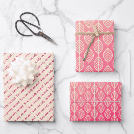 You Can Rely on Me Minimal Pattern & Quote Design ラッピングペーパーシート