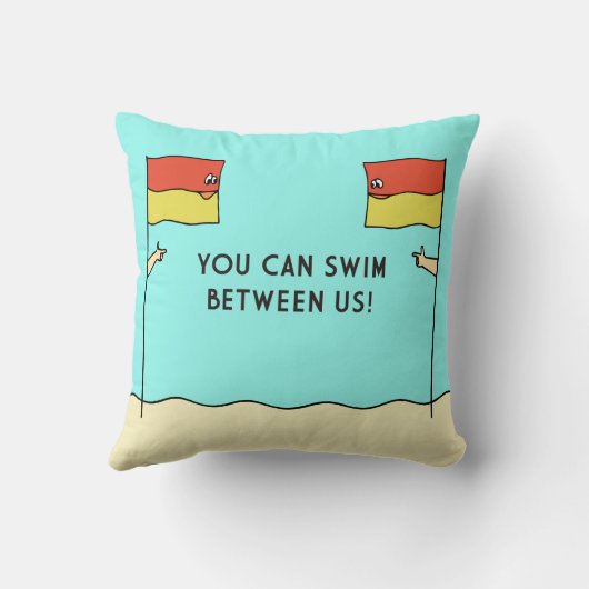 YOU CAN SWIM BETWEEN US! クッション (裏面)