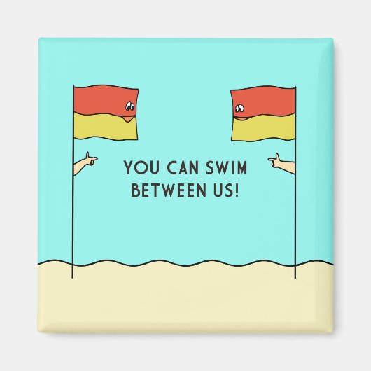 YOU CAN SWIM BETWEEN US! マグネット (正面)