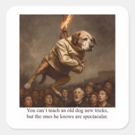 You can’t teach an old dog new tricks スクエアシール