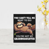 You Can’t Tell Me What To Do You Not My Granddaugh カード (黄色い花)