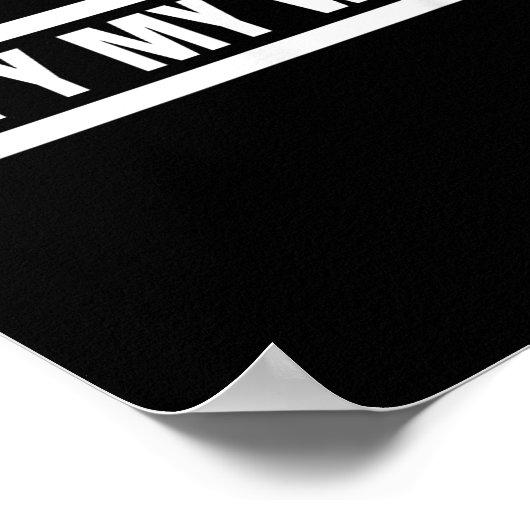 You Cannot Copy My Walk Motivational Graphic  ポスター (角)