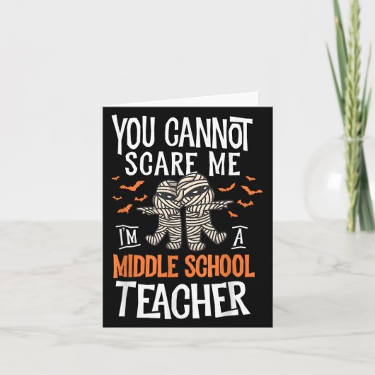 You Cannot E Me I'm A Middle School Teacher Hallow カード (正面)