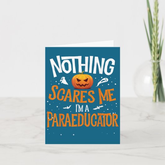 You Cannot E Me I'm A Paraeducator Halloween Para  カード (正面)