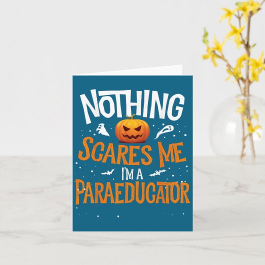 You Cannot E Me I'm A Paraeducator Halloween Para  カード (黄色い花)