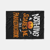 You Cannot E Me I'm A Paraeducator Halloween Para フリースブランケット (正面(横))