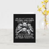 You Can't Always Control Who Comes Into Your Life  カード (黄色い花)