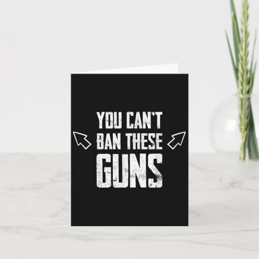 You Can't Ban These Guns Anti Democrat Funny Gym W カード (正面)