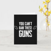 You Can't Ban These Guns Anti Democrat Funny Gym W カード (黄色い花)