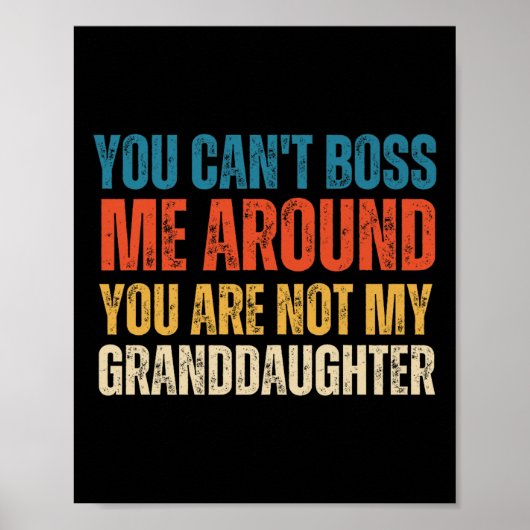 You Can't Boss Me Around You Are Not My Granddaugh ポスター (正面)