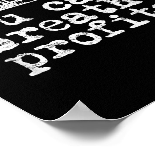 You Can't Breathe Profits - Environment Climate Ch ポスター (角)