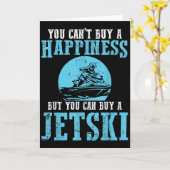 You Cant Buy A Happiness Water Sports Jetski Jet S カード (黄色い花)
