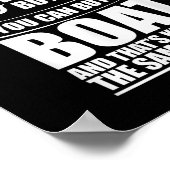 You Can't Buy Hapness Gift For Boat Owner &amp; Bo ポスター (角)