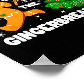 You Can't Catch Me I'm The Gingerbread Man Funny C ポスター (角)