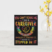 You Can't E Me I Am A Caregiver  カード (黄色い花)