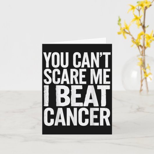 You Can't E Me I Beat Cancer  カード (黄色い花)
