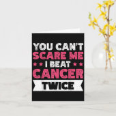 You Can't E Me I Beat Cancer Twice  カード (黄色い花)