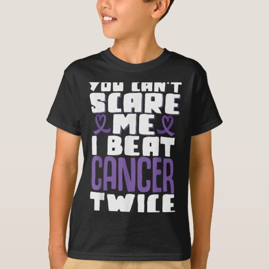 You Can't E Me I Beat Cancer Twice  Tシャツ (正面)