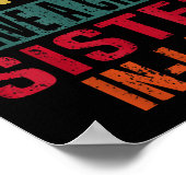 You Can't E Me I Have A Crazy Sister-in-law Retro  ポスター (角)