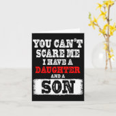 You Can't E Me I Have A Daughters And A Son Gift D カード (黄色い花)