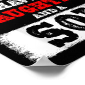 You Can't E Me I Have A Daughters And A Son Gift D ポスター (角)