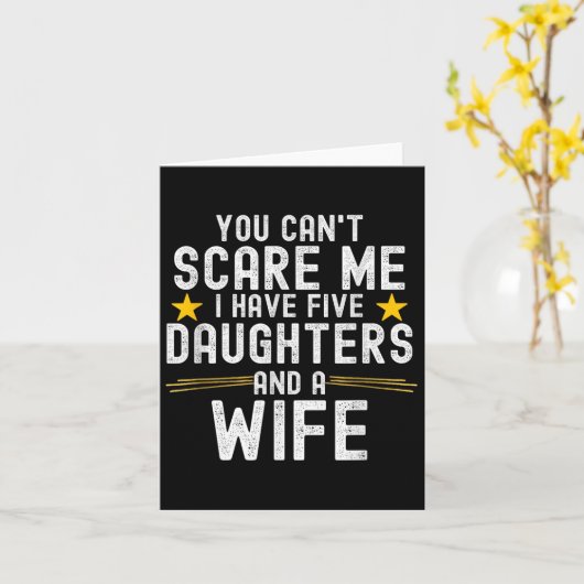 You Can't E Me I Have Five Daughters And A Wife  カード (黄色い花)