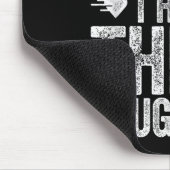 You Can't E Me I Have Three Daughters Shirt Father マウスパッド (コーナー)