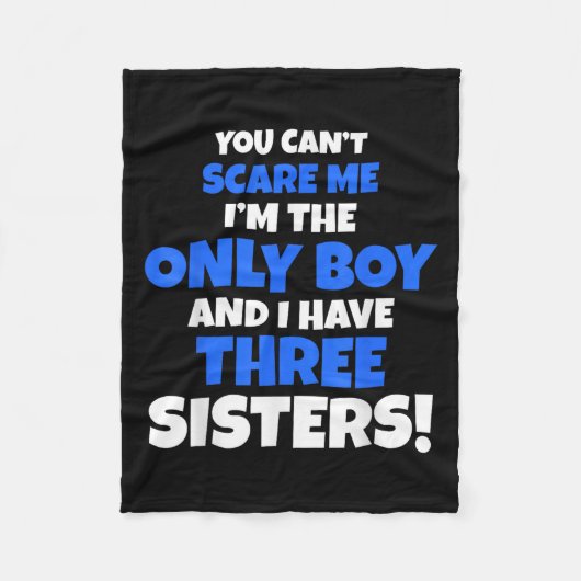 You Can't E Me I Have Three Sisters Only Brother G フリースブランケット (正面)