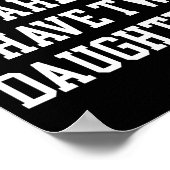 You Can't E Me I Have Two Daughters Funny Humor Lo ポスター (角)