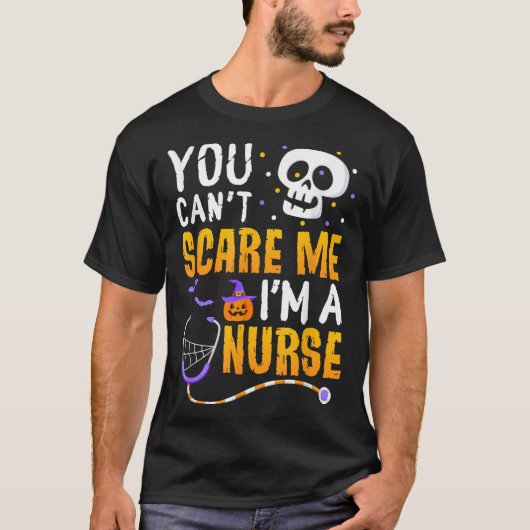 You Cant E Me Im A Nurse Halloween Rn Witch Boo Fu Tシャツ (正面)
